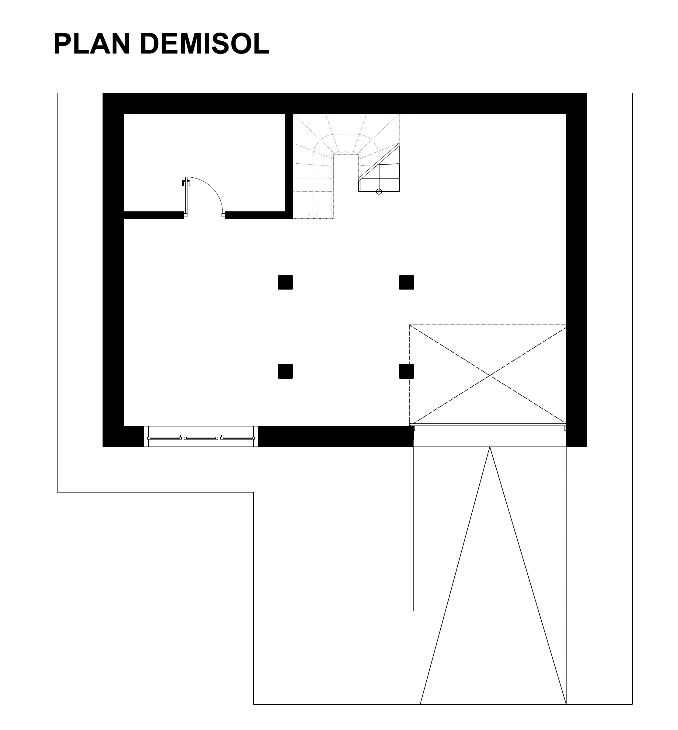 Casa H – plan demisol